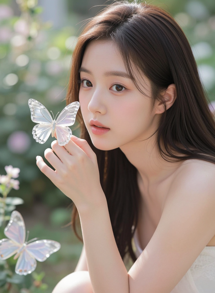 수정 나비와 눈맞춤